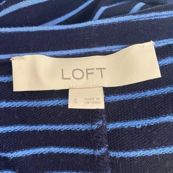 Loft Long Sleeve Striped Top Size Small - Picture 5 of 6